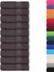 vidaXL - Handdoeken - 10st - 50x100 - cm - 360 - g/m² - 100% - katoen - antracietkleurig