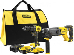 Stanley SFMCK216MDS-QW draadloze schroeftol en boorhamer met lader en softbag