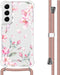 iMoshion Hoesje Geschikt voor Samsung Galaxy S22 Hoesje Met Koord - iMoshion Design Hoesje met Koord - Roze / Blossom Watercolor