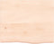 vidaXL - Wandschap - 60x50x(2-6) - cm - onbehandeld - massief - eikenhout