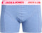 JACK&JONES JACSUPER TWIST TRUNKS - Boxershorts 3-Pack Effen Gemeleerd - Grijs Licht Blauw Groen (3-pack)