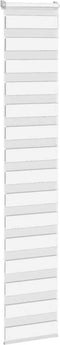 vidaXL - Zebra - rolgordijn - 40x230 - cm - stofbreedte - 35,9 - cm - polyester - wit