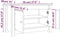 vidaXL - Schoenenkast - 70x38x45,5 - cm - massief - grenenhout - grijs