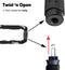 LLOCX Kettingslot - 1 Meter - 5mm Roestvrij Staal - Zwarte Sleeve