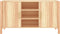 vidaXL - Dressoir - 107x38x60 - cm - bewerkt - hout