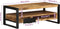 vidaXL - Salontafel - 90x50x36 - cm - massief - ruw - mangohout
