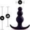 Anal Adventures Platinum - Beaded Anaal Plug - Zwart