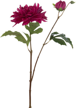 J-Line kunstbloem Dahlia Lauwra - kunststof - fuchsia