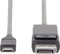 Assmann AK-300330-020-S - USB-C naar HDMI Adapterkabel - 4K/60 Hz - Zwart