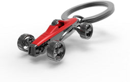 Metalmorphose sleutelhanger Race auto rood