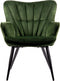 Feel Home - Fauteuil - Vincenza - Donkergroen