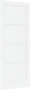 vidaXL - Interieurdeur - 'ORKDAL'Wit - 78x202x4 - cm - Massief - Houten - Vuren