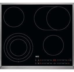 AEG HRB6447AXB - Elektrische kookplaat - 4 elektronische kookzones - 57,6 cm breed