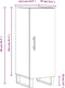 vidaXL - Dressoir - 34,5x34x90 - cm - bewerkt - hout - zwart