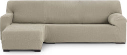 Hoes voor chaise longue met korte armleuning links Eysa THOR Beige 110 x 110 x 310 cm