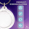 Aerend - Sleutelhangers set van 50 - Voor eigen foto - Rond acrylglas
