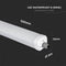 V-TAC VT-1574-N - LED Armaturen G Serie - IP65 Waterdicht 48W 5760 Lumen 6500K 150CM (2 stuks)