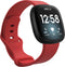 iMoshion Bandje Geschikt voor Fitbit Versa 4 / Versa 3 / Sense 2 / Sense - iMoshion Siliconen bandje - Rood