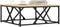 vidaXL - Salontafel - 70x70x30 - cm - bewerkt - hout - sonoma - eikenkleurig