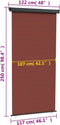 vidaXL-Balkonscherm-122x250-cm-bruin