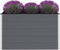 vidaXL - Plantenbak - verhoogd - 150x50x91 - cm - HKC - grijs
