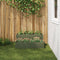 vidaXL - Tuinplanter - 2-Laags - 100x60x45 - cm - Olijfgroen - Staal
