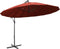vidaXL - Zweefparasol - met - aluminium - paal - 3 - m - terracotta