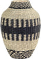 Light & Living Waipori Vaas - Zwart/Naturel - Ø24x53 cm