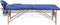 vidaXL - Inklapbare - massagetafel - 2 - zones - met - houten - frame - (blauw)