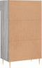 vidaXL - Schoenenkast - 60x35x105 - cm - bewerkt - hout - grijs - sonoma - eikenkleur