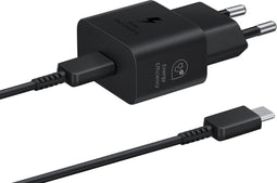 EP-T2510XBEGEU Samsung USB-C PD Wall Charger 25W + USB-C Cable Black Bulk
