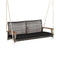 Coast 2-persoons Hangbank met Kussen - Zwart - 131 x 68 x 54 cm