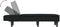 vidaXL - Chaise - longue - fluweel - zwart