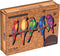 UNIDRAGON Houten Puzzel Voor Volwassenen Dier - Speelse Papegaaien - 193 stukjes - Medium 44x25 cm