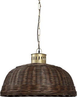 PTMD Plafondlamp Rayen bruin S 31 X 31 X 53