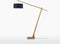 GOOD&MOJO Vloerlamp Andes - Bamboe/Blauw - 72x47x176cm - Scandinavisch,Bohemian - Staande lampen voor Woonkamer - Slaapkamer