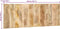 vidaXL - Hoofdbord - 140 - cm - massief - ruw - mangohout