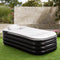 Juskys Opblaasbaar ligbad L - PVC - 400 L - Zwart/Wit