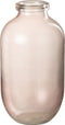 J-Line vaas Bruni - glas - lichtroze - large - 35 cm hoog