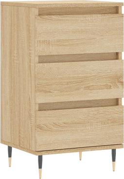 vidaXL - Dressoir - 40x35x70 - cm - bewerkt - hout - sonoma - eikenkleurig