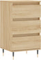 vidaXL - Dressoir - 40x35x70 - cm - bewerkt - hout - sonoma - eikenkleurig
