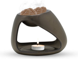 Scentchips® Driehoek - Waxbrander - Geurbrander - Oliebrander - Wax Melts Brander - Aromabrander - Ook Geschikt Voor Essentiële Oliën - Geurolie - Waxmelts - Brons