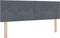 vidaXL - Hoofdbord - met - knopen, - gestoffeerd - in - donkergrijs - velvet - - - 140 - cm