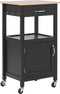 Beliani SIENA - Keukentrolley - Zwart - MDF
