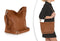 Lucca Baldi Trapani - Handtas - Leer - Verstelbare schouderband - 33 x 25 x 14 cm - Karamel