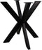 HSM Collection-Tafelonderstel Spider Oakland-70x70x72 (80x40mm)-Zwart-Metaal