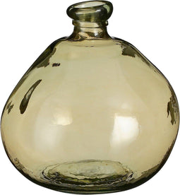 Mica Decorations Vaas Pinto - 33x33x33 cm - Gerecycled Glas - Beige