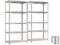Metalkas Metalen Rek - Staal - Zwart - 40x90x180 cm - Draagvermogen 175 kg - 2 Stuks
