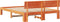 vidaXL - Bedframe - met - Hoofdbord - Gewaxte - Bruin - 140x200 - cm - Massief - Grenenhout
