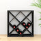 vidaXL - Wijnkast - 62x25x62 - cm - massief - grenenhout - zwart